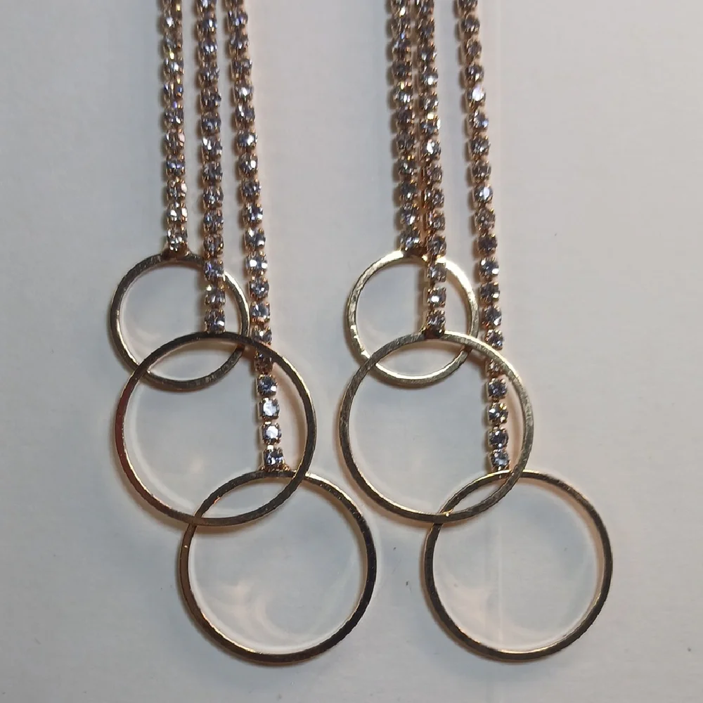 Paparazzi Gold With Bling Bling Dangle Earrings - Picture 5 of 9